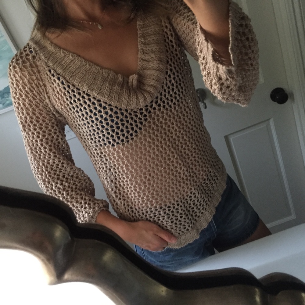 Beach Sweater / Gold/Dark Beige